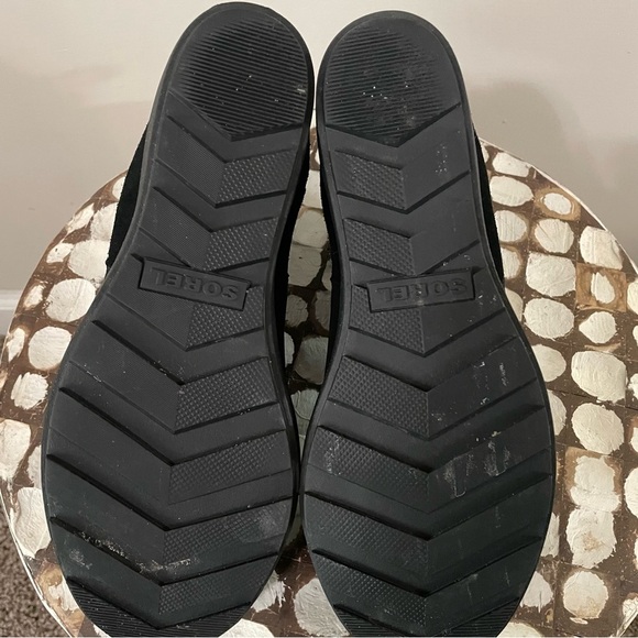 Sorel Women’s Evie II Chelsea Boots Black Suede Leather Ankle Booties Size 10 - Picture 6 of 6